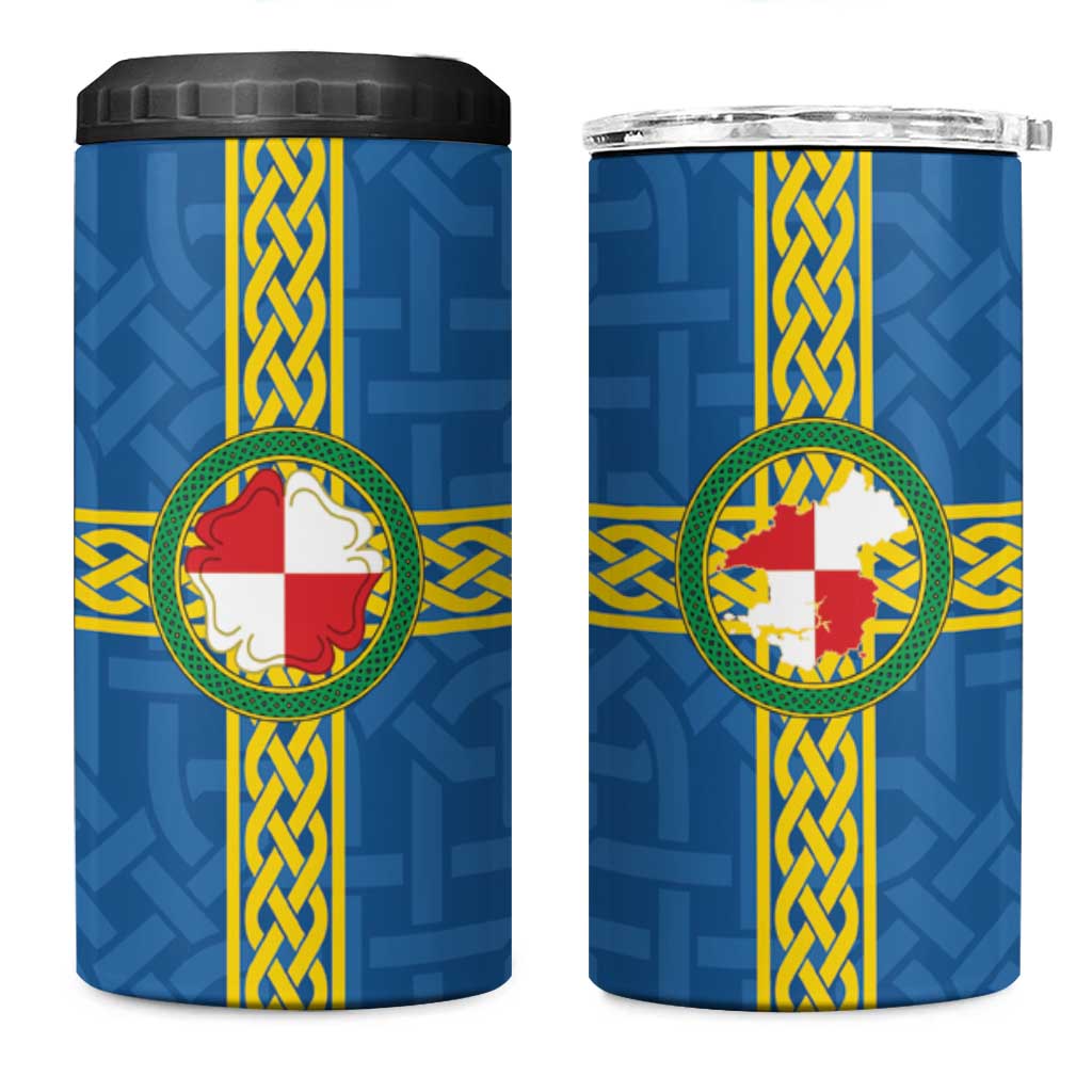 Pembrokeshire Wales 4 in 1 Can Cooler Tumbler Flag And Map Celtic Style - Wonder Print Shop