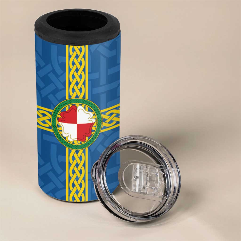 Pembrokeshire Wales 4 in 1 Can Cooler Tumbler Flag And Map Celtic Style - Wonder Print Shop