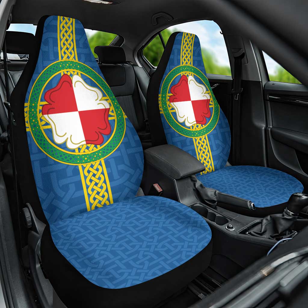 Pembrokeshire Wales Car Seat Cover Flag And Map Celtic Style - Wonder Print Shop