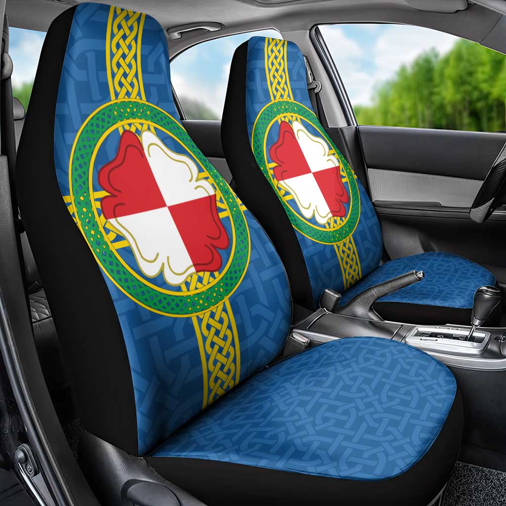 Pembrokeshire Wales Car Seat Cover Flag And Map Celtic Style - Wonder Print Shop