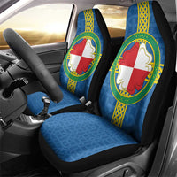 Pembrokeshire Wales Car Seat Cover Flag And Map Celtic Style - Wonder Print Shop