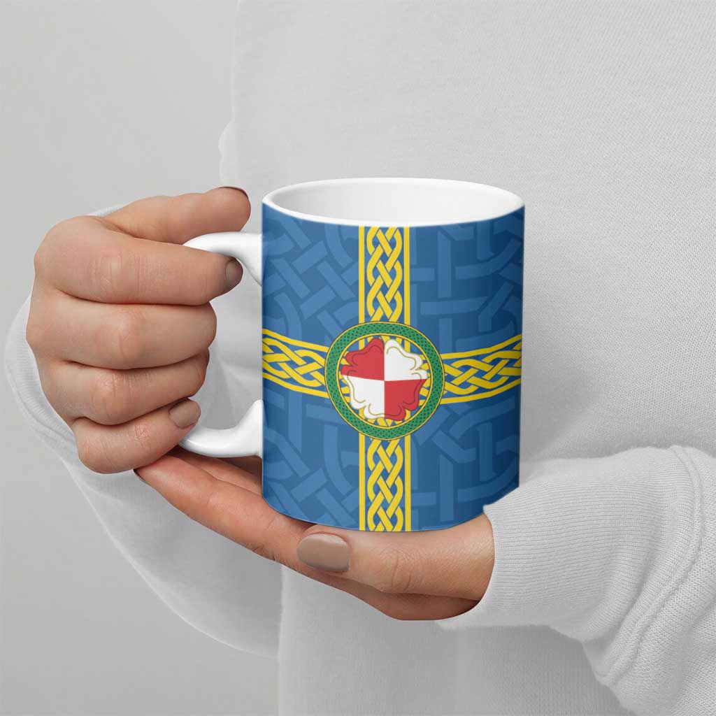 Pembrokeshire Wales Ceramic Mug Flag And Map Celtic Style - Wonder Print Shop