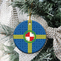 Pembrokeshire Wales Ceramic Ornament Flag And Map Celtic Style - Wonder Print Shop