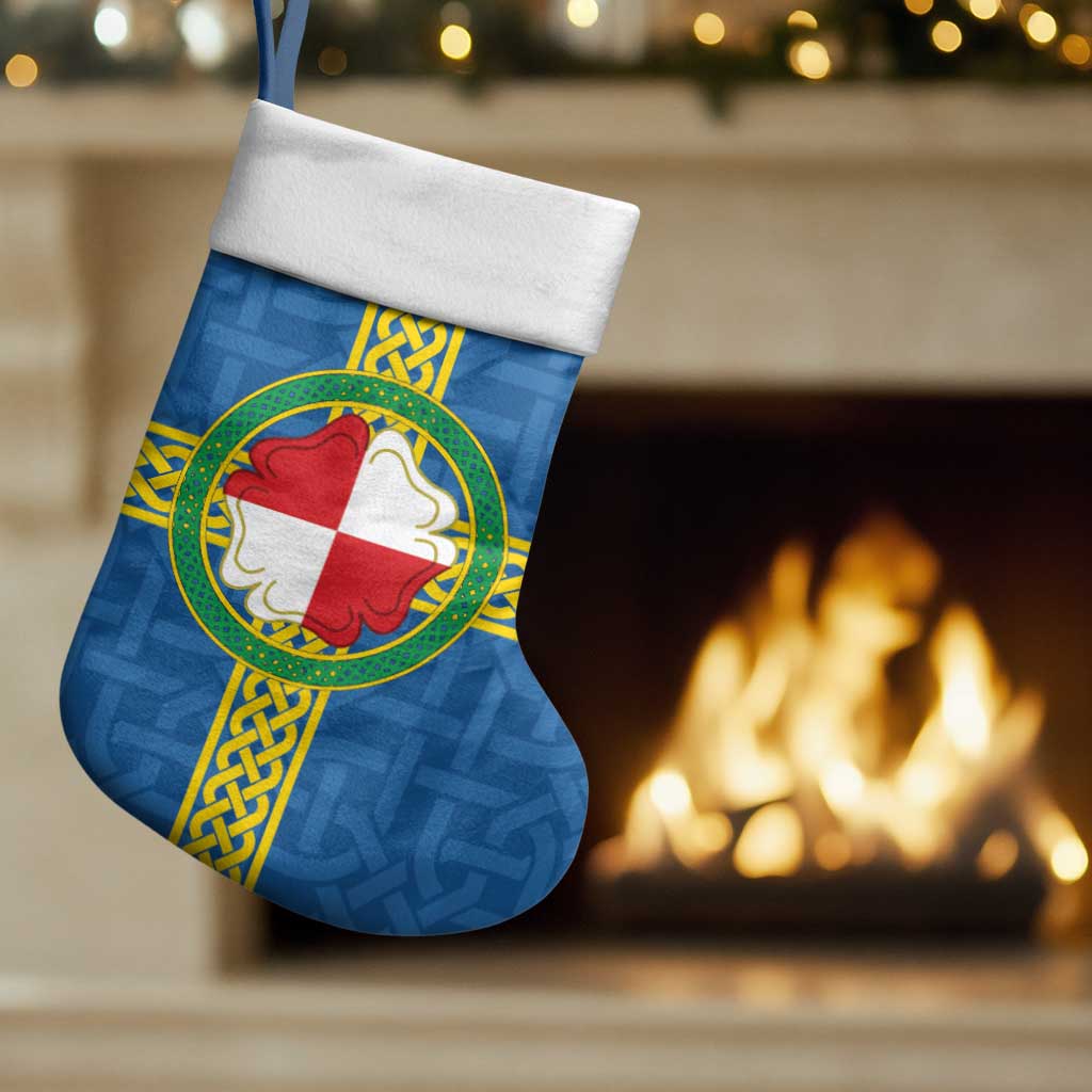 Pembrokeshire Wales Christmas Stocking Flag And Map Celtic Style - Wonder Print Shop