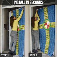 Pembrokeshire Wales Door Cover Flag And Map Celtic Style - Wonder Print Shop