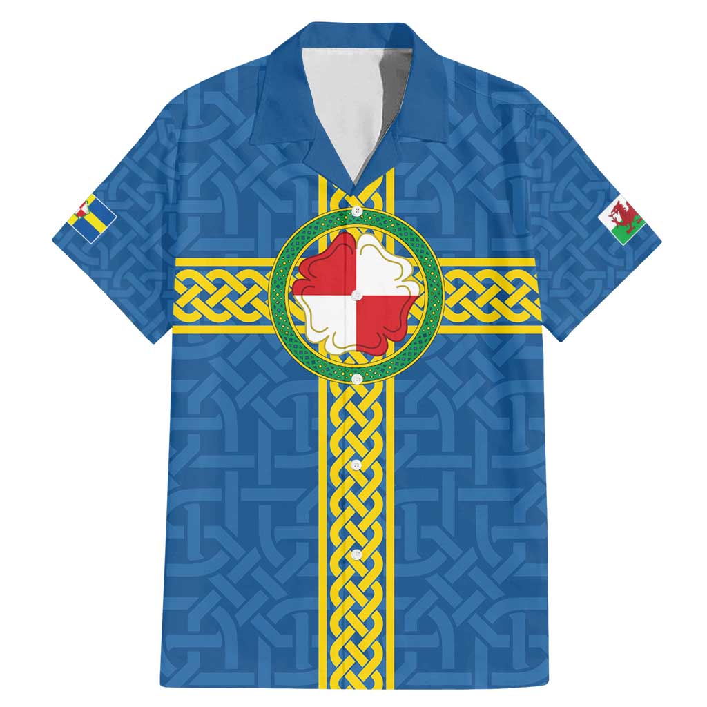 Pembrokeshire Wales Family Matching Mermaid Dress and Hawaiian Shirt Flag And Map Celtic Style - Wonder Print Shop