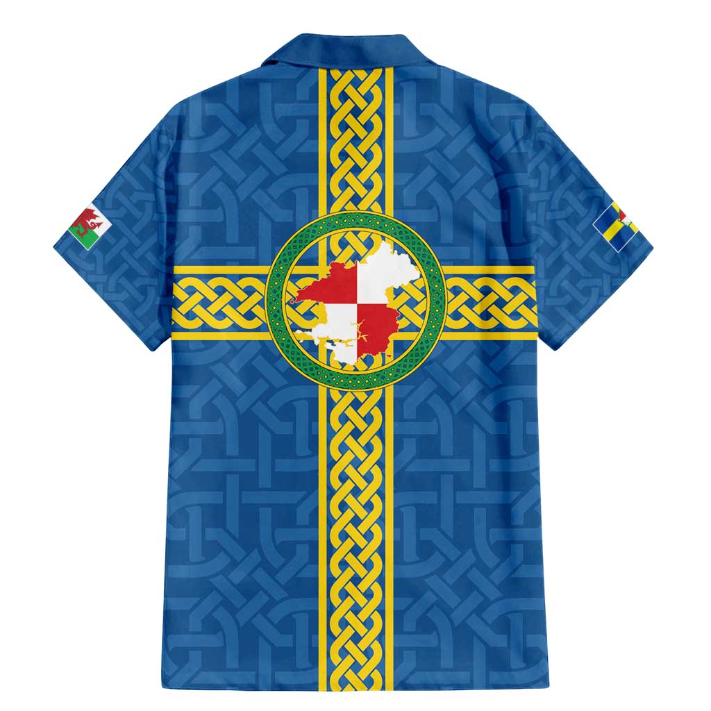 Pembrokeshire Wales Family Matching Mermaid Dress and Hawaiian Shirt Flag And Map Celtic Style - Wonder Print Shop