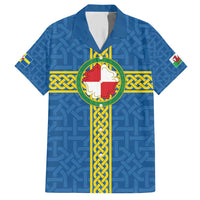 Pembrokeshire Wales Family Matching Short Sleeve Bodycon Dress and Hawaiian Shirt Flag And Map Celtic Style - Wonder Print Shop