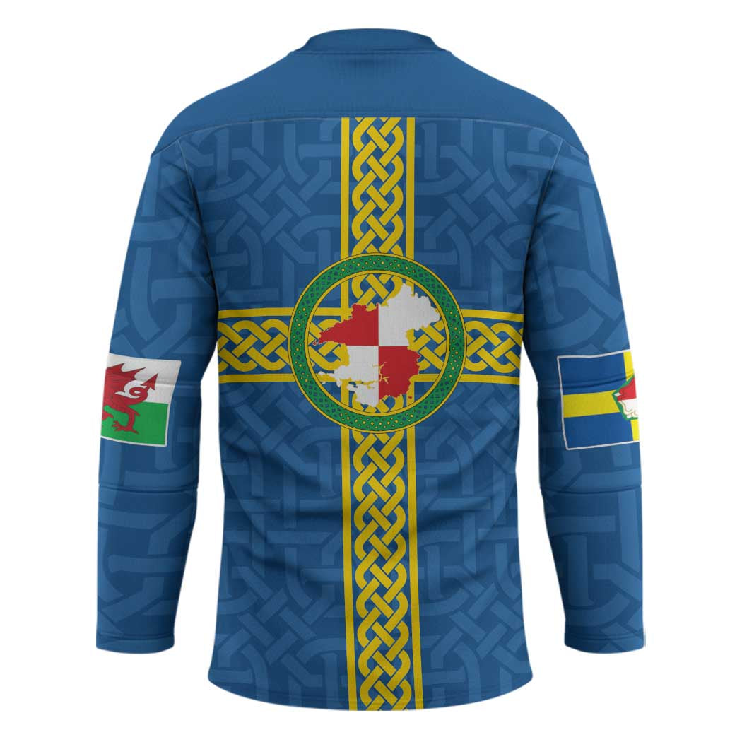 Pembrokeshire Wales Hockey Jersey Flag And Map Celtic Style - Wonder Print Shop