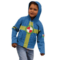 Pembrokeshire Wales Kid Hoodie Flag And Map Celtic Style - Wonder Print Shop