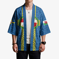 Pembrokeshire Wales Kimono Flag And Map Celtic Style - Wonder Print Shop