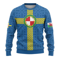 Pembrokeshire Wales Ugly Christmas Sweater Flag And Map Celtic Style - Wonder Print Shop