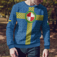 Pembrokeshire Wales Ugly Christmas Sweater Flag And Map Celtic Style - Wonder Print Shop