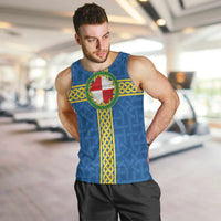 Pembrokeshire Wales Men Tank Top Flag And Map Celtic Style - Wonder Print Shop