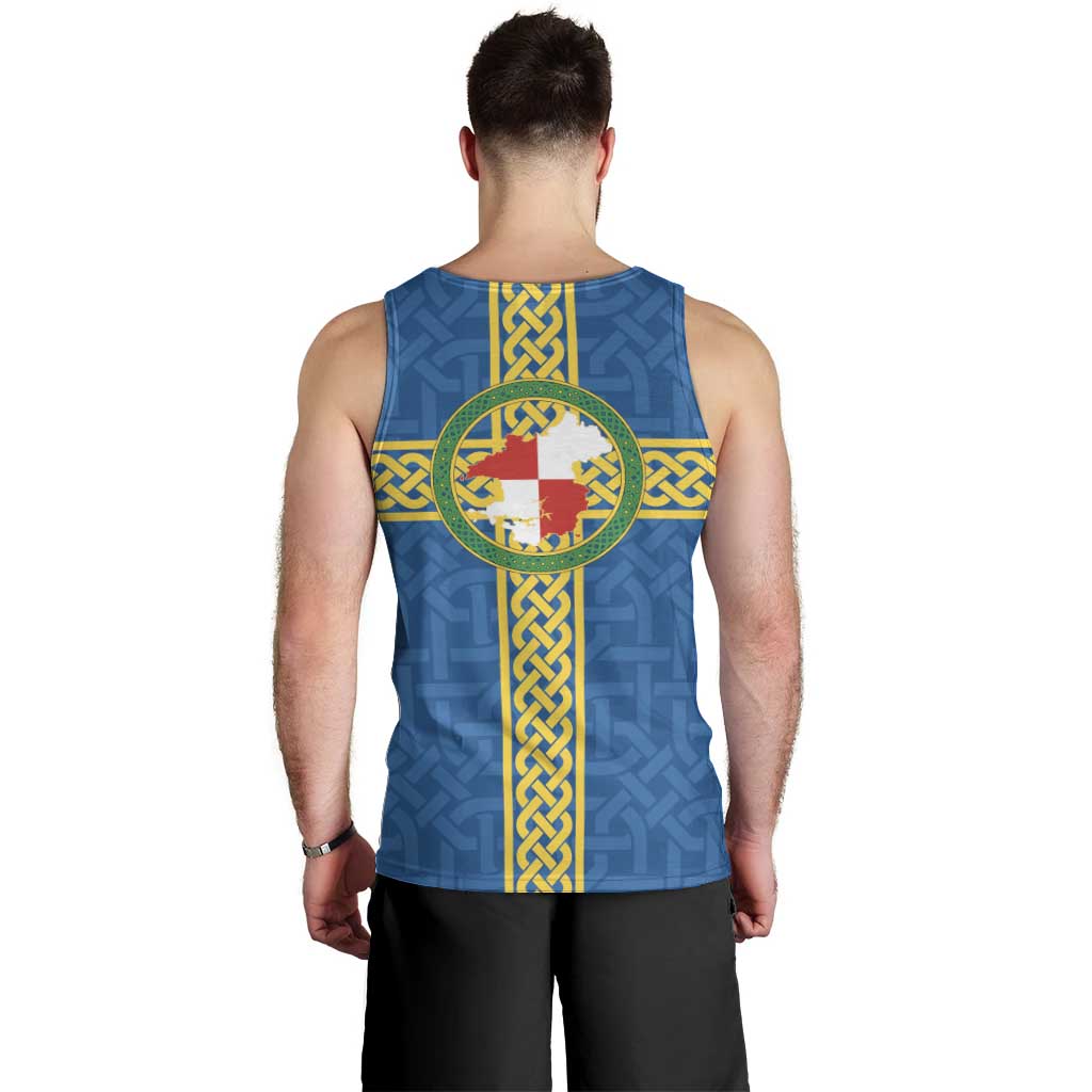 Pembrokeshire Wales Men Tank Top Flag And Map Celtic Style - Wonder Print Shop