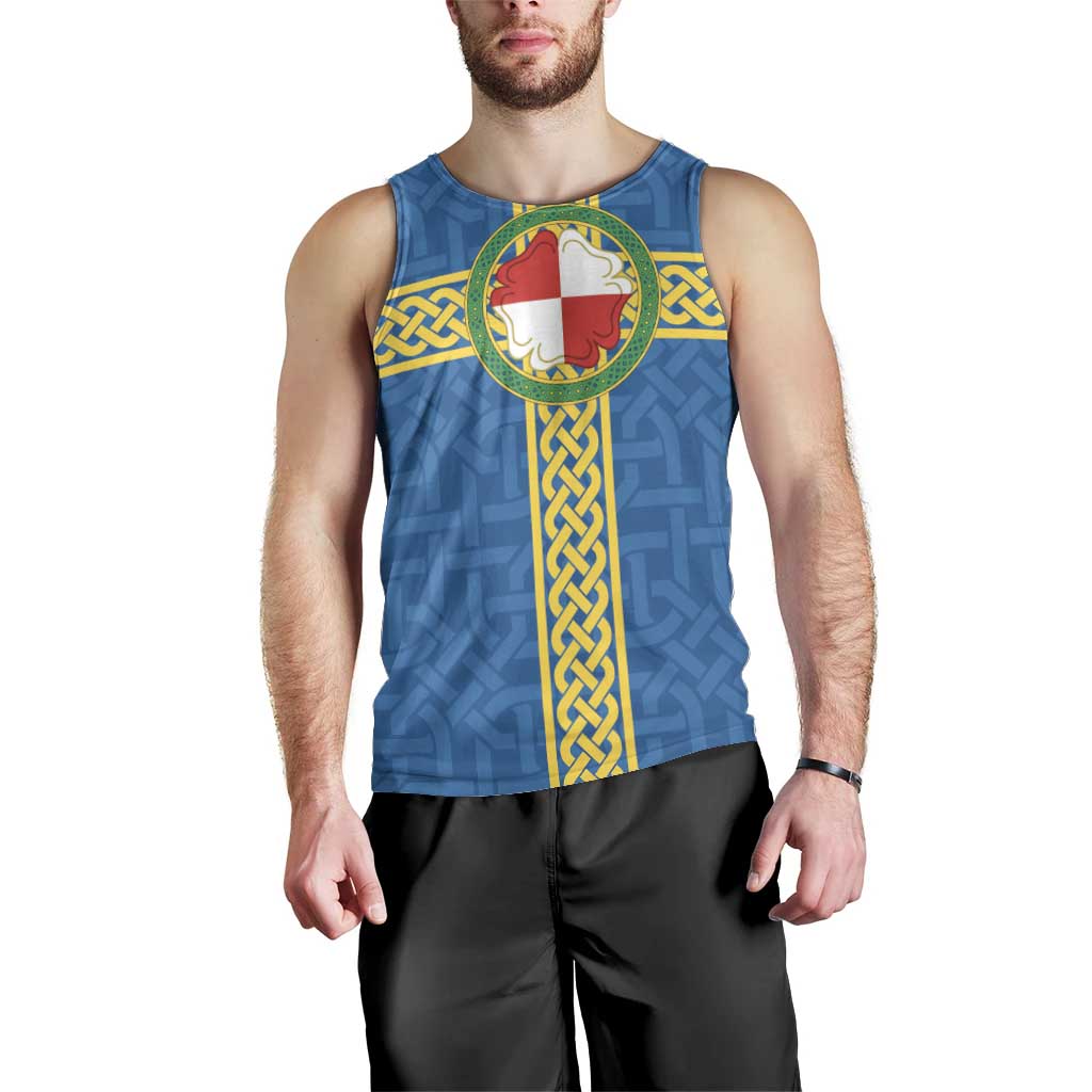 Pembrokeshire Wales Men Tank Top Flag And Map Celtic Style - Wonder Print Shop