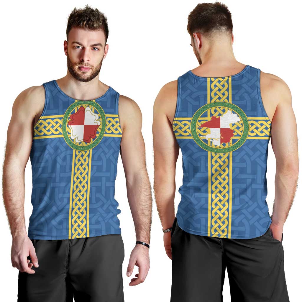 Pembrokeshire Wales Men Tank Top Flag And Map Celtic Style - Wonder Print Shop