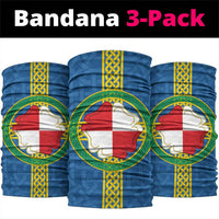 Pembrokeshire Wales Neck Gaiter Flag And Map Celtic Style - Wonder Print Shop