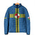 Pembrokeshire Wales Padded Jacket Flag And Map Celtic Style - Wonder Print Shop