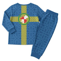 Pembrokeshire Wales Christmas Pajama Set Flag And Map Celtic Style - Wonder Print Shop