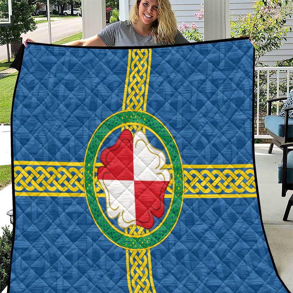 Pembrokeshire Wales Quilt Flag And Map Celtic Style - Wonder Print Shop