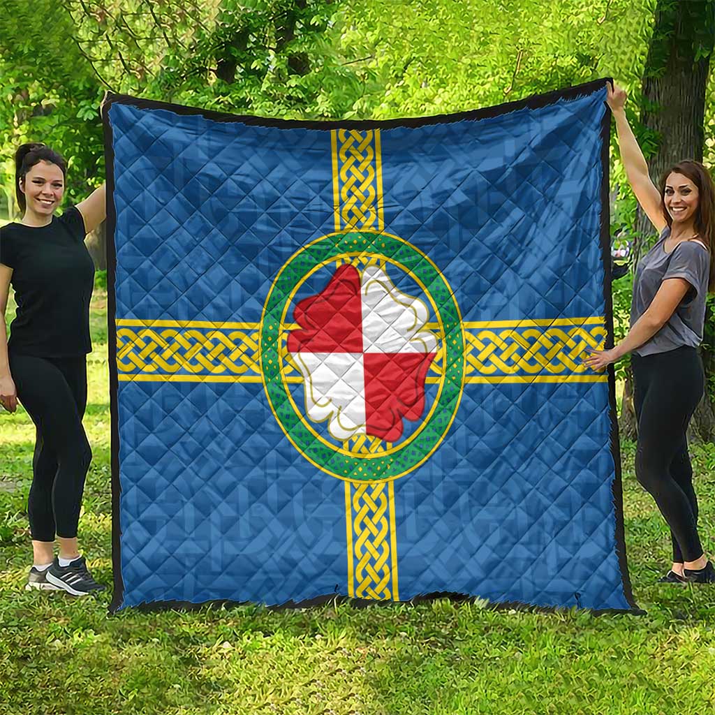 Pembrokeshire Wales Quilt Flag And Map Celtic Style - Wonder Print Shop