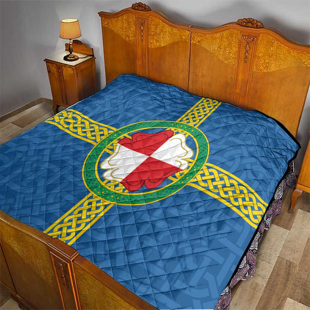 Pembrokeshire Wales Quilt Flag And Map Celtic Style - Wonder Print Shop
