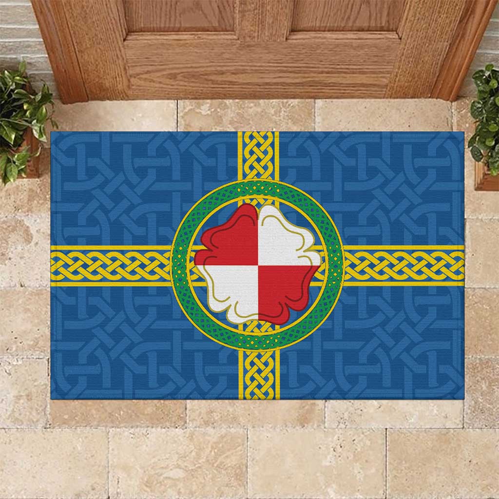 Pembrokeshire Wales Rubber Doormat Flag And Map Celtic Style - Wonder Print Shop
