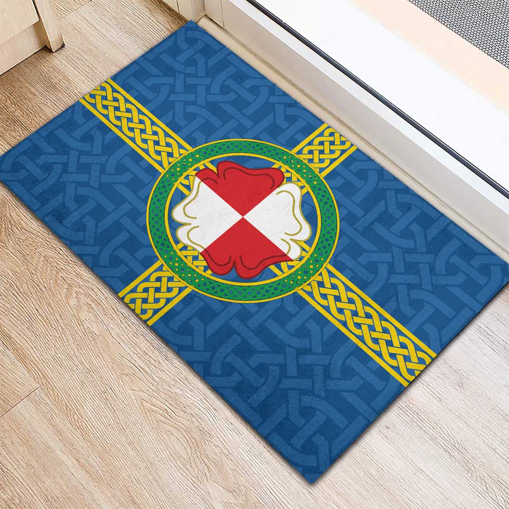 Pembrokeshire Wales Rubber Doormat Flag And Map Celtic Style - Wonder Print Shop