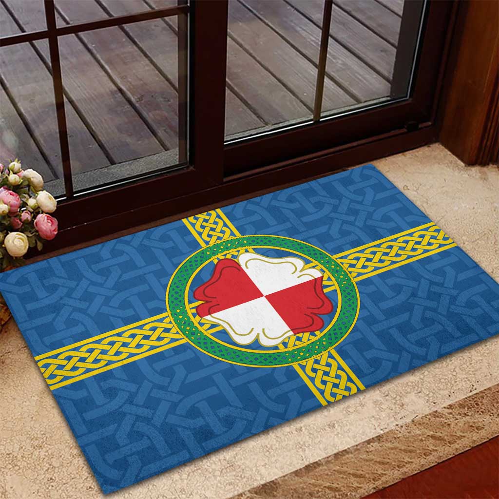 Pembrokeshire Wales Rubber Doormat Flag And Map Celtic Style - Wonder Print Shop