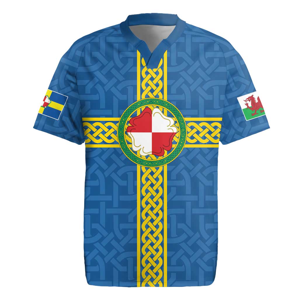 Pembrokeshire Wales Rugby Jersey Flag And Map Celtic Style - Wonder Print Shop