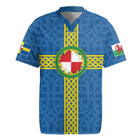 Pembrokeshire Wales Rugby Jersey Flag And Map Celtic Style - Wonder Print Shop