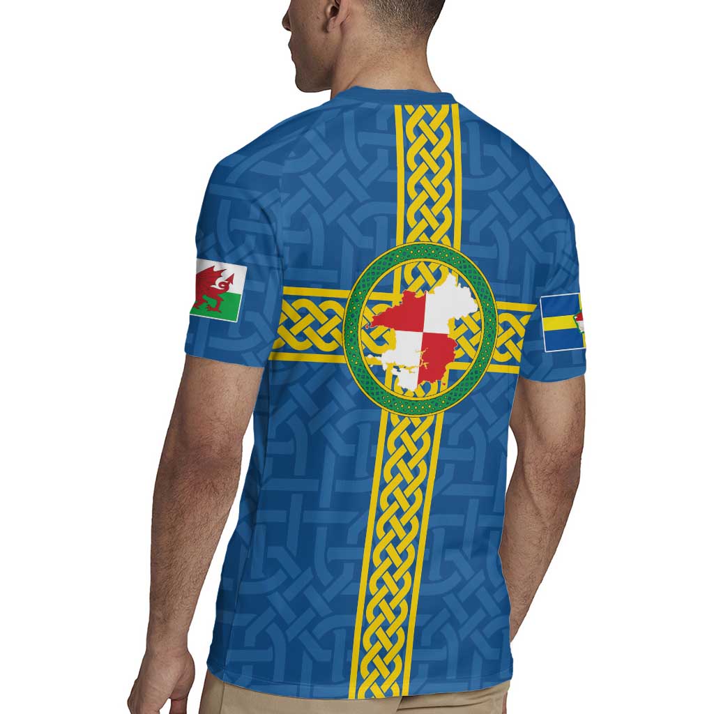 Pembrokeshire Wales Rugby Jersey Flag And Map Celtic Style - Wonder Print Shop