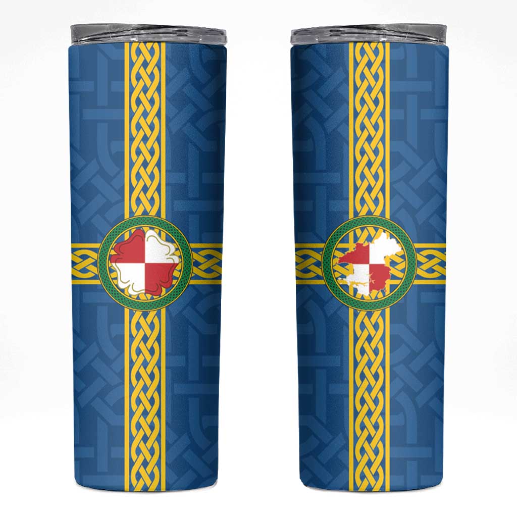 Pembrokeshire Wales Skinny Tumbler Flag And Map Celtic Style - Wonder Print Shop