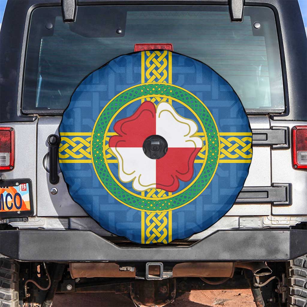Pembrokeshire Wales Spare Tire Cover Flag And Map Celtic Style - Wonder Print Shop