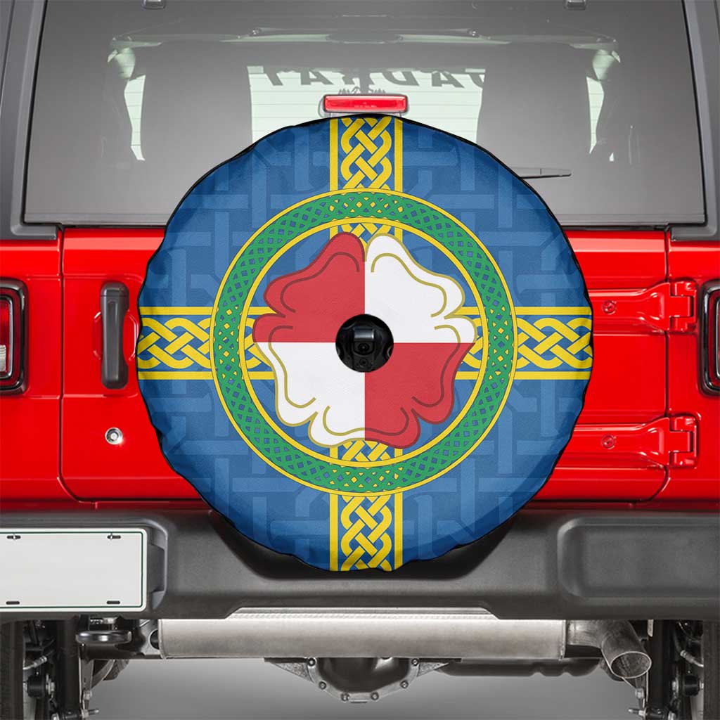 Pembrokeshire Wales Spare Tire Cover Flag And Map Celtic Style - Wonder Print Shop