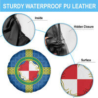 Pembrokeshire Wales Spare Tire Cover Flag And Map Celtic Style - Wonder Print Shop