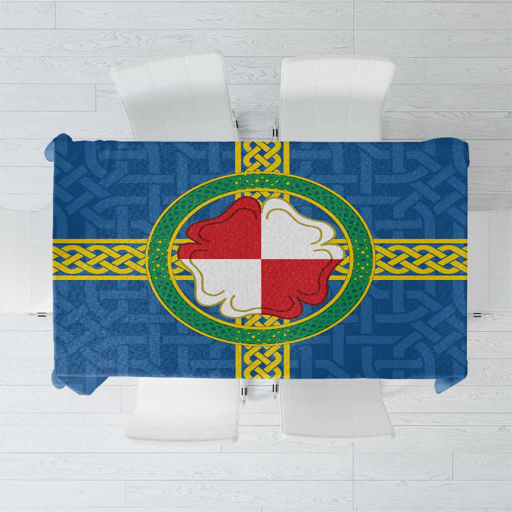Pembrokeshire Wales Tablecloth Flag And Map Celtic Style - Wonder Print Shop