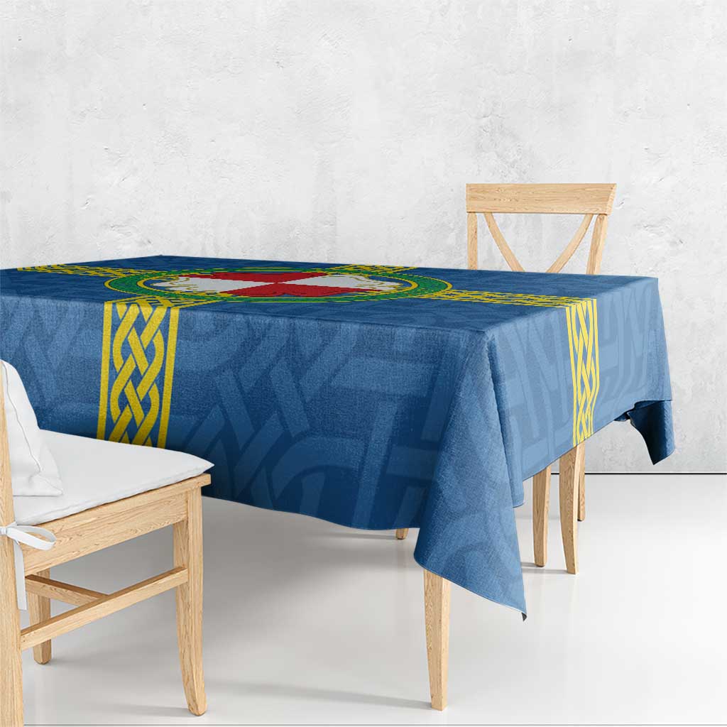 Pembrokeshire Wales Tablecloth Flag And Map Celtic Style - Wonder Print Shop