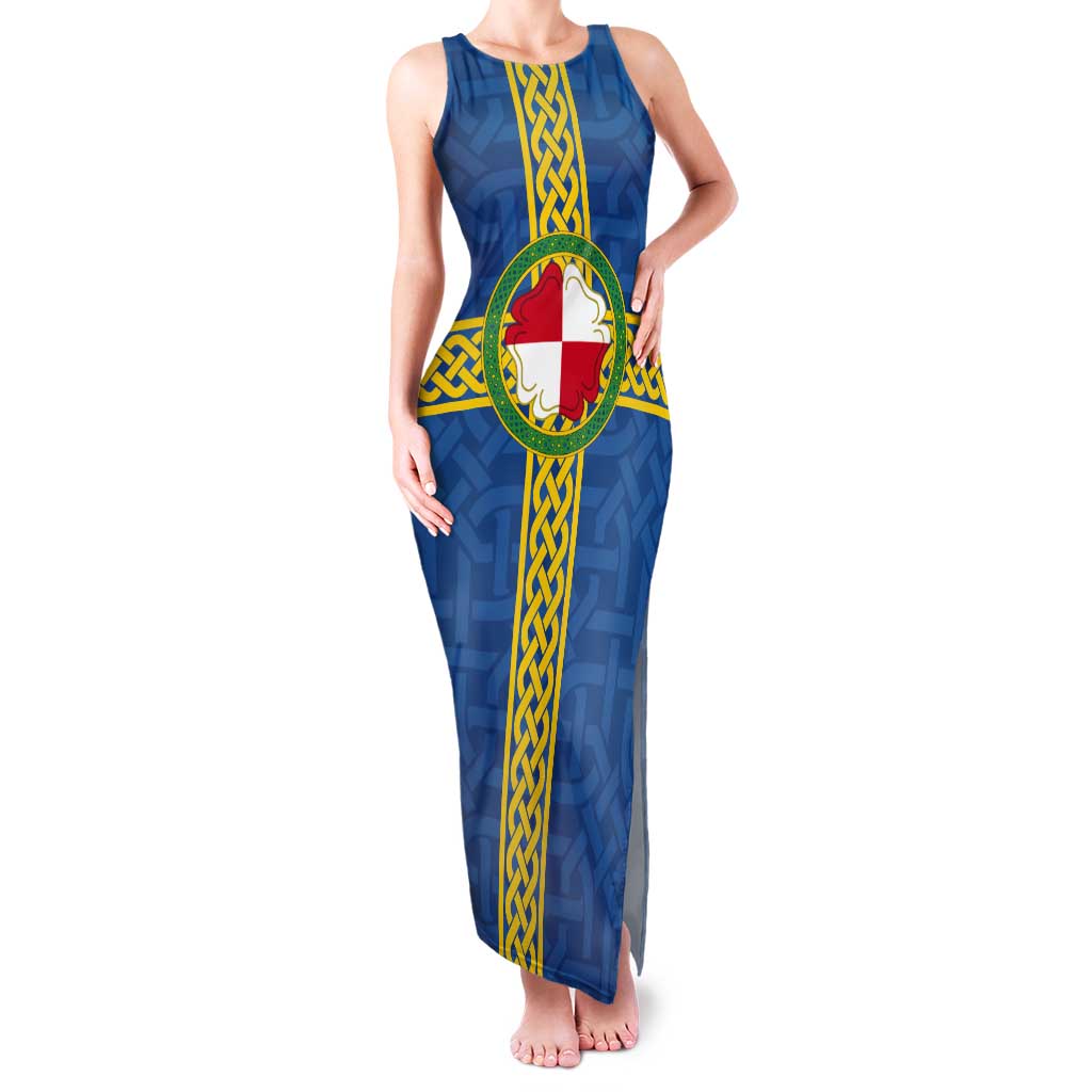 Pembrokeshire Wales Tank Maxi Dress Flag And Map Celtic Style - Wonder Print Shop