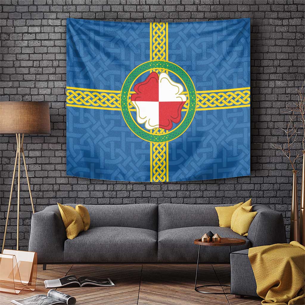 Pembrokeshire Wales Tapestry Flag And Map Celtic Style - Wonder Print Shop