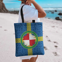 Pembrokeshire Wales Tote Bag Flag And Map Celtic Style - Wonder Print Shop