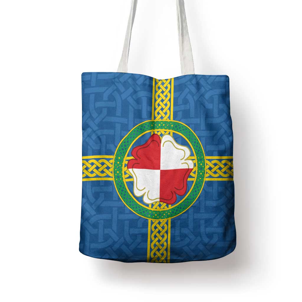 Pembrokeshire Wales Tote Bag Flag And Map Celtic Style - Wonder Print Shop