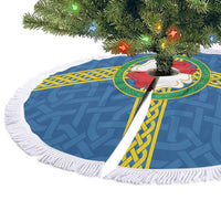 Pembrokeshire Wales Tree Skirt Flag And Map Celtic Style - Wonder Print Shop