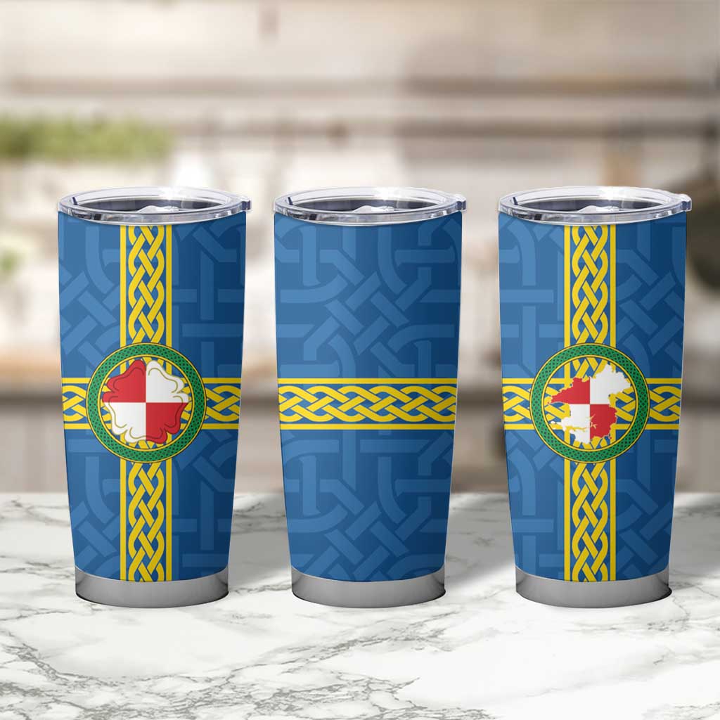 Pembrokeshire Wales Tumbler Cup Flag And Map Celtic Style - Wonder Print Shop