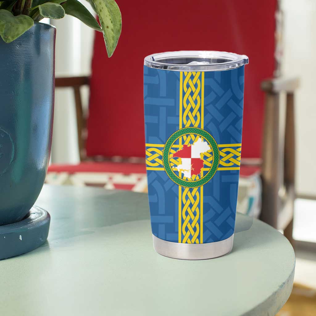 Pembrokeshire Wales Tumbler Cup Flag And Map Celtic Style - Wonder Print Shop