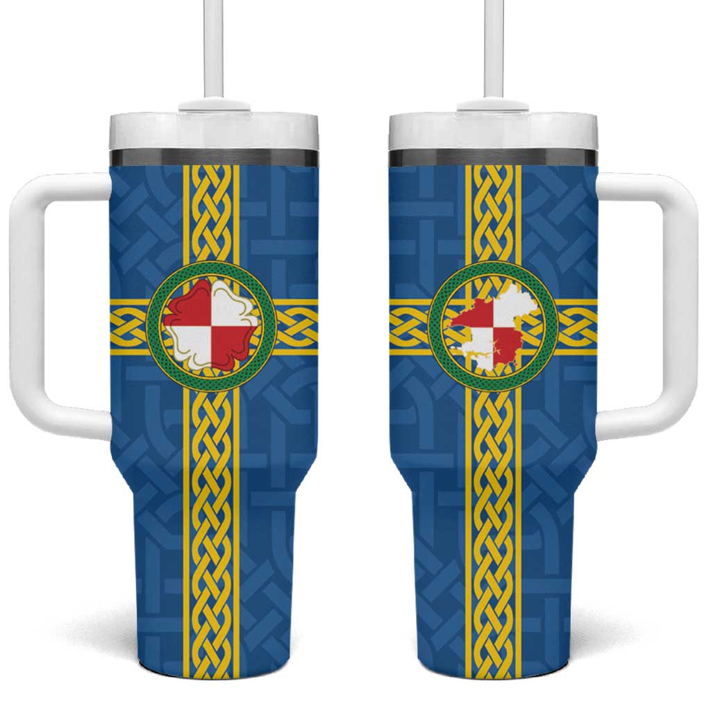 Pembrokeshire Wales Tumbler With Handle Flag And Map Celtic Style - Wonder Print Shop