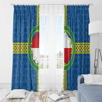 Pembrokeshire Wales Window Curtain Flag And Map Celtic Style - Wonder Print Shop
