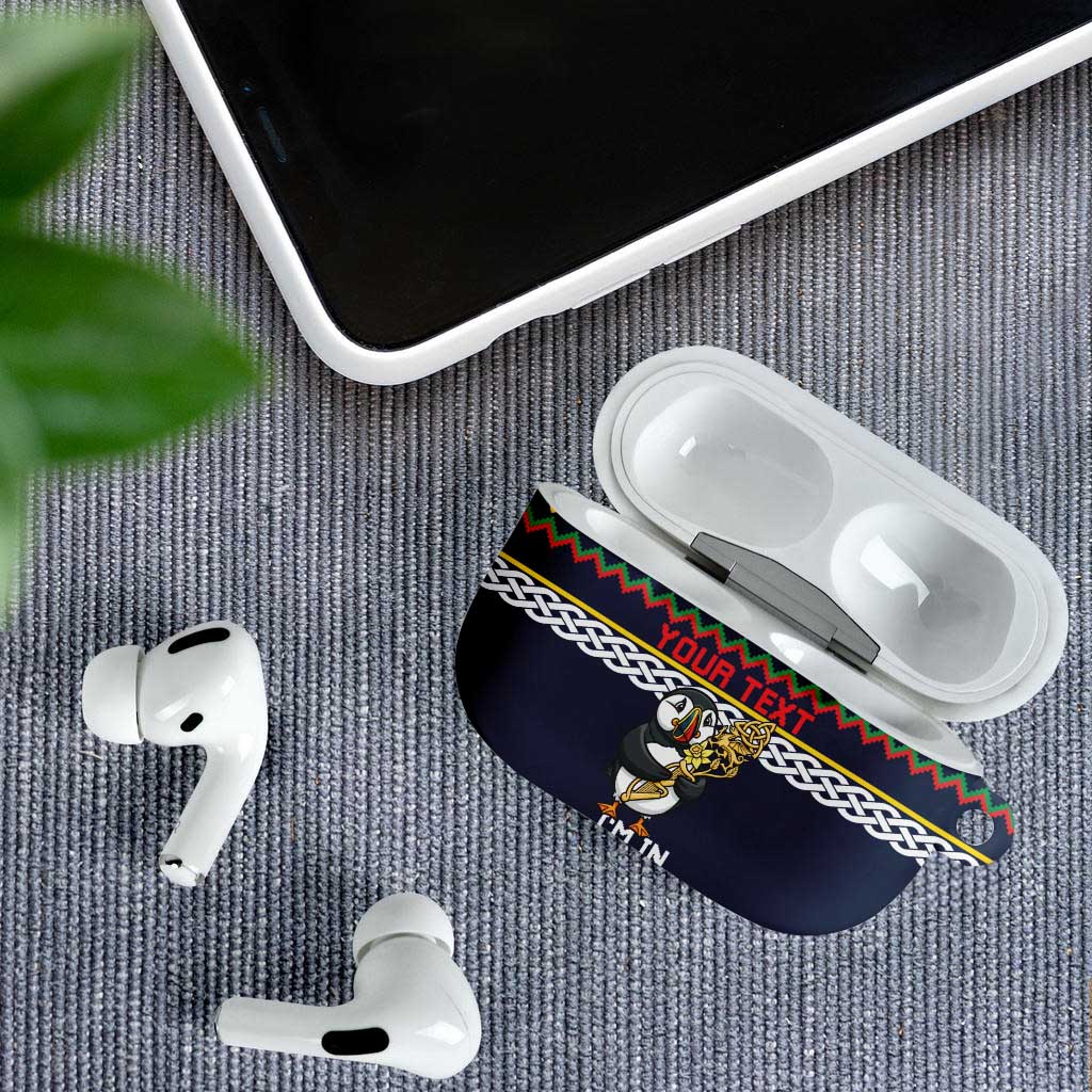 Personalized Pembrokeshire Wales Christmas AirPods Case The Lovespoon Puffin - Wonder Print Shop