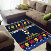 Personalized Pembrokeshire Wales Christmas Area Rug The Lovespoon Puffin - Wonder Print Shop